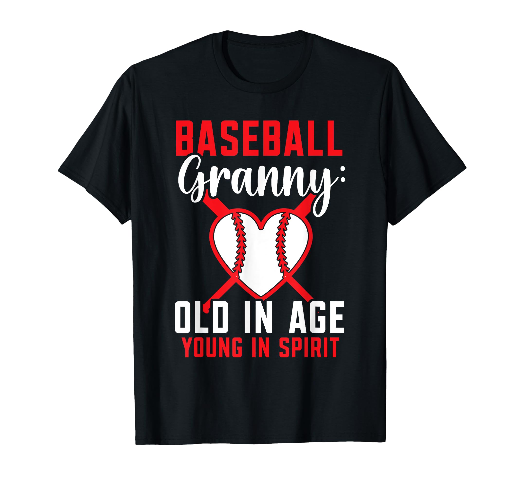 Baseball Granny Grandma Grandmother T-Shirt - Unique Graphic Unisex - T-Shirt, Sweatshirt, Hoodie
