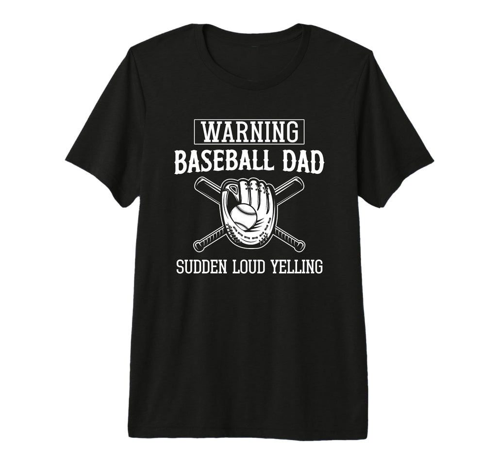 Mens Funny Baseball Dad Gift Warning T-Shirt - Aesthetic Graphic Men Women - T-Shirt, Sweatshirt, Hoodie