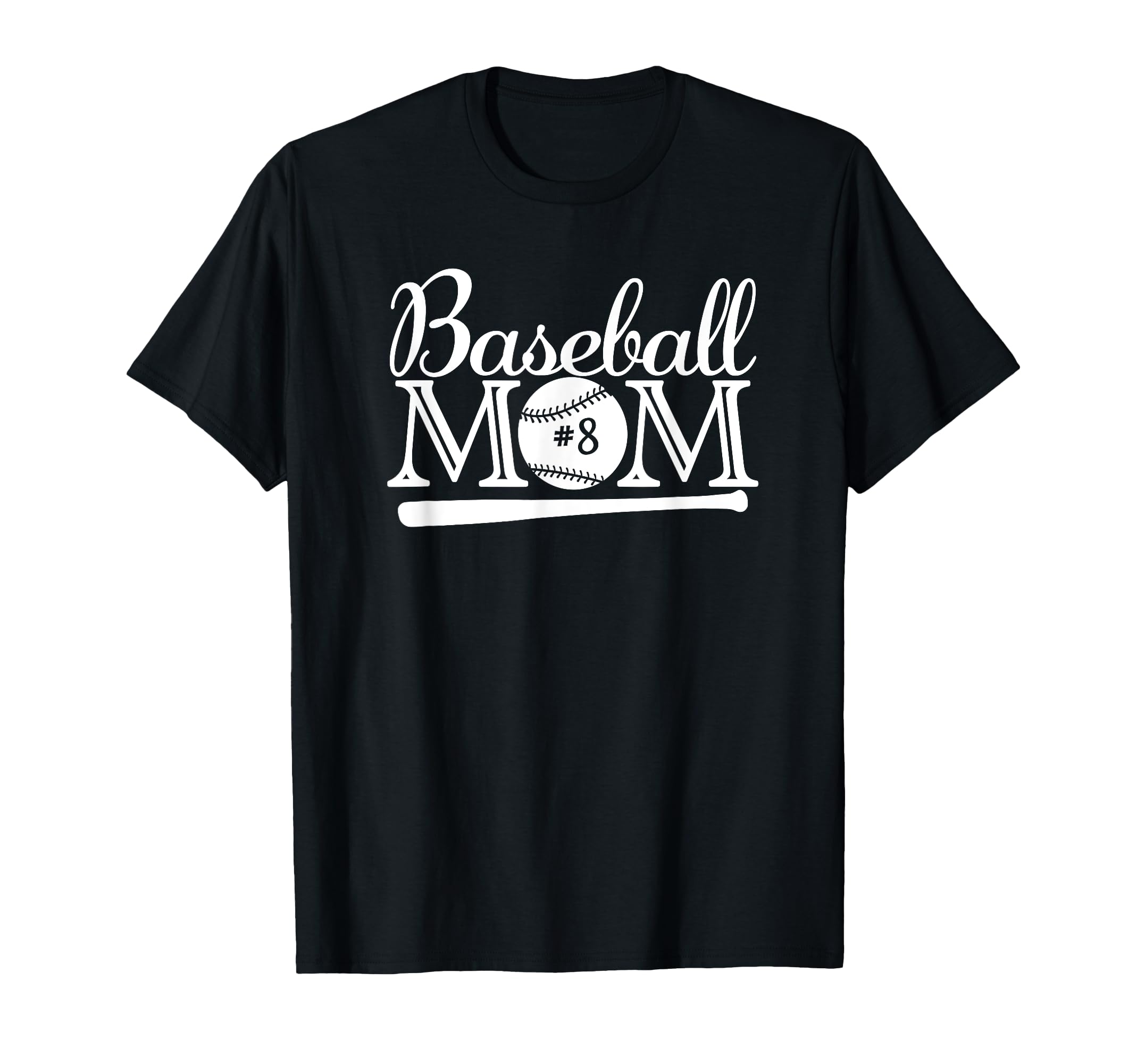 Baseball 8 Jersey Mom Favorite Player T-Shirt - Novelty Apparel Men Women - T-Shirt, Sweatshirt, Hoodie