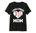 Loud Proud Mom Baseball Volleyball Heart T-Shirt - Graphic Print Men Women - T-Shirt, Sweatshirt, Hoodie