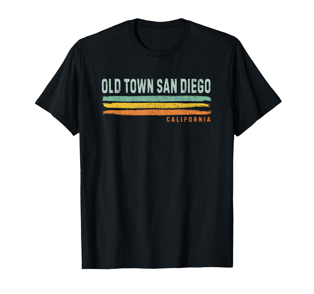 Stripes Old Town San Diego Ca T-Shirt - Fun Novelty Design for Adults - T-Shirt, Sweatshirt, Hoodie