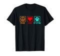 Peace Love Pet Sitting Pet Sitter Dog T-Shirt - Trendy Graphic for Adults - T-Shirt, Sweatshirt, Hoodie