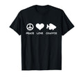 Crappie Peace Love T-Shirt - Trendy Graphic Unisex - T-Shirt, Sweatshirt, Hoodie