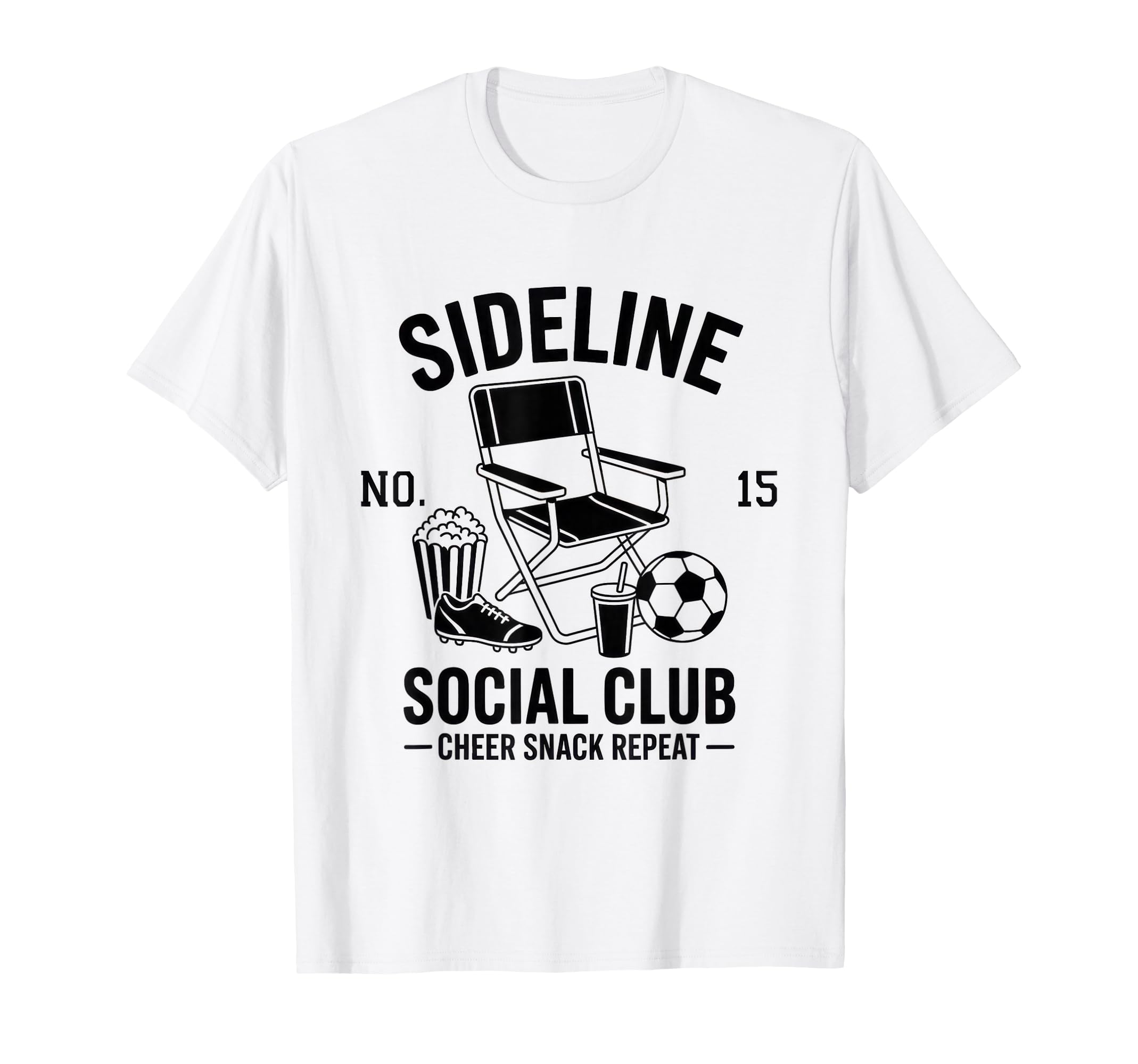 Sideline Social Club Soccer Mom Game Day T-Shirt - Trendy Graphic Men Women - T-Shirt, Sweatshirt, Hoodie