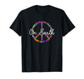Peace Earth Peace Symbol Sign Hippie T-Shirt - Novelty Apparel for Adults - T-Shirt, Sweatshirt, Hoodie