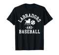 Black Yellow Chocolate Lab And Baseball T-Shirt - Trendy Graphic Men Women - T-Shirt, Sweatshirt, Hoodie