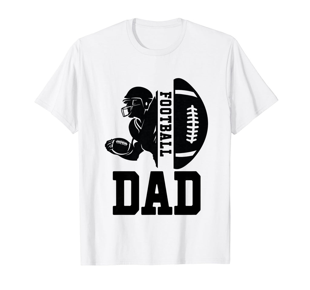 Football Dad Happy Fathers Day Wife T-Shirt - Aesthetic Graphic Unisex - T-Shirt, Sweatshirt, Hoodie