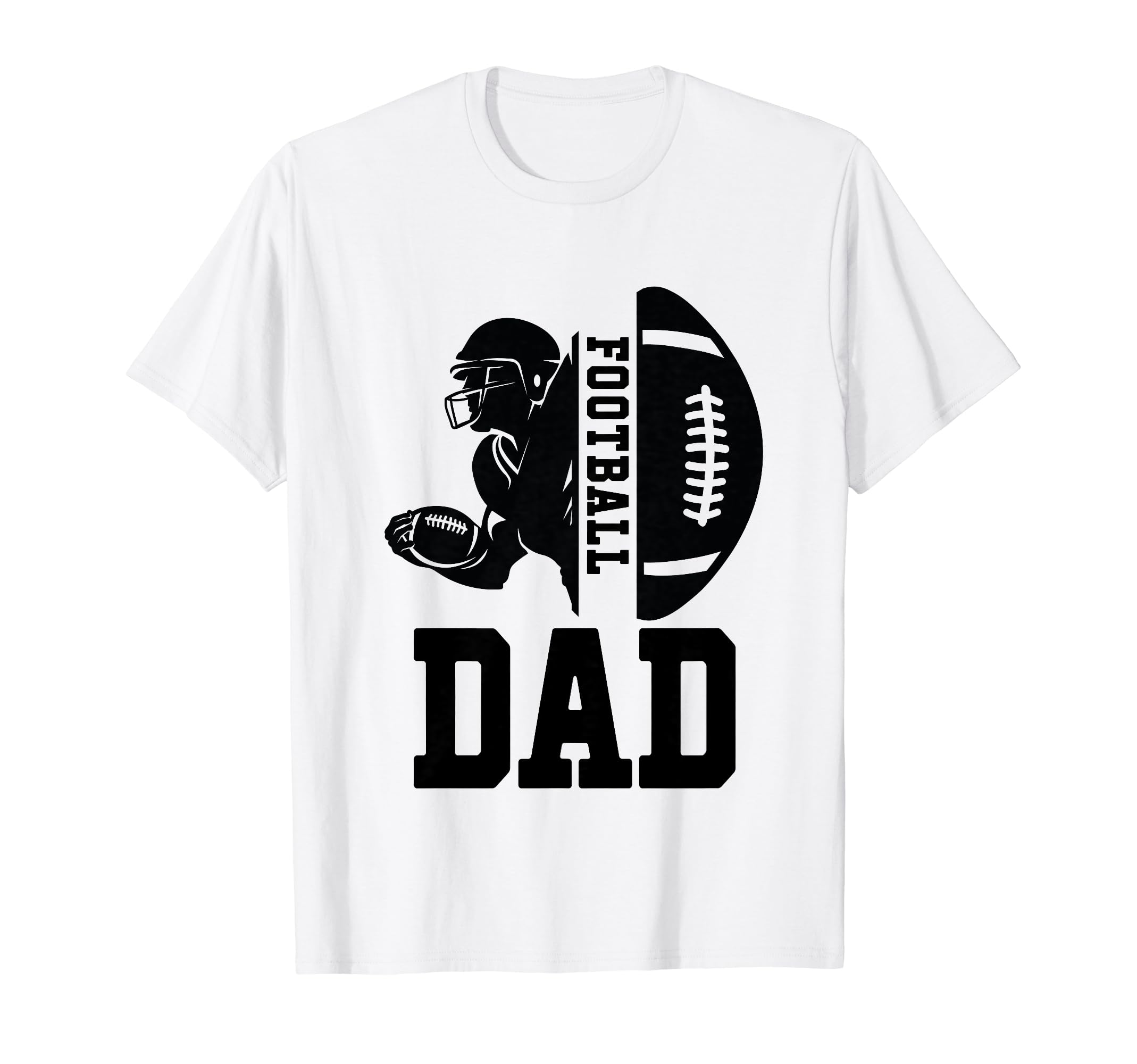 Football Dad Happy Fathers Day Wife T-Shirt - Aesthetic Graphic Unisex - T-Shirt, Sweatshirt, Hoodie