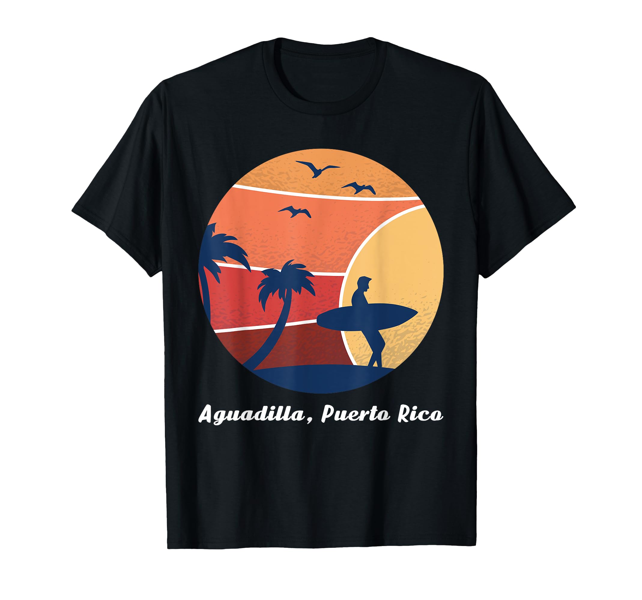 Aguadilla Puerto Rico Surfing Surfer T-Shirt - Trendy Graphic Men Women - T-Shirt, Sweatshirt, Hoodie