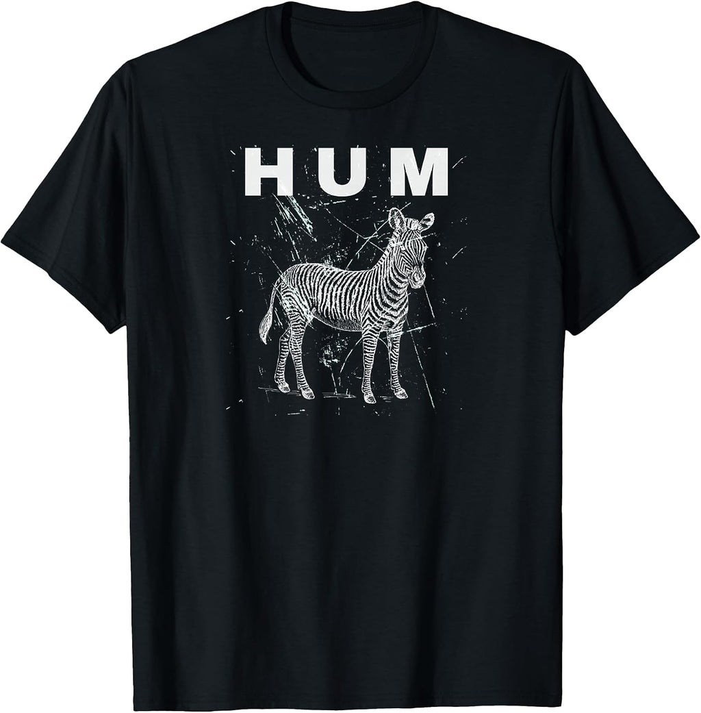 Vintage Animal Lover HUM Funny Retro Zebra Meme - Adult & Kids T-Shirts, Sweatshirts & Hoodies apparel design preview 1