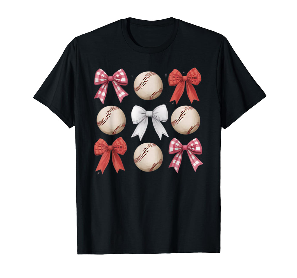 Baseball Coquette Bow Mom Sister T-Shirt - Streetwear Style Unisex - T-Shirt, Sweatshirt, Hoodie