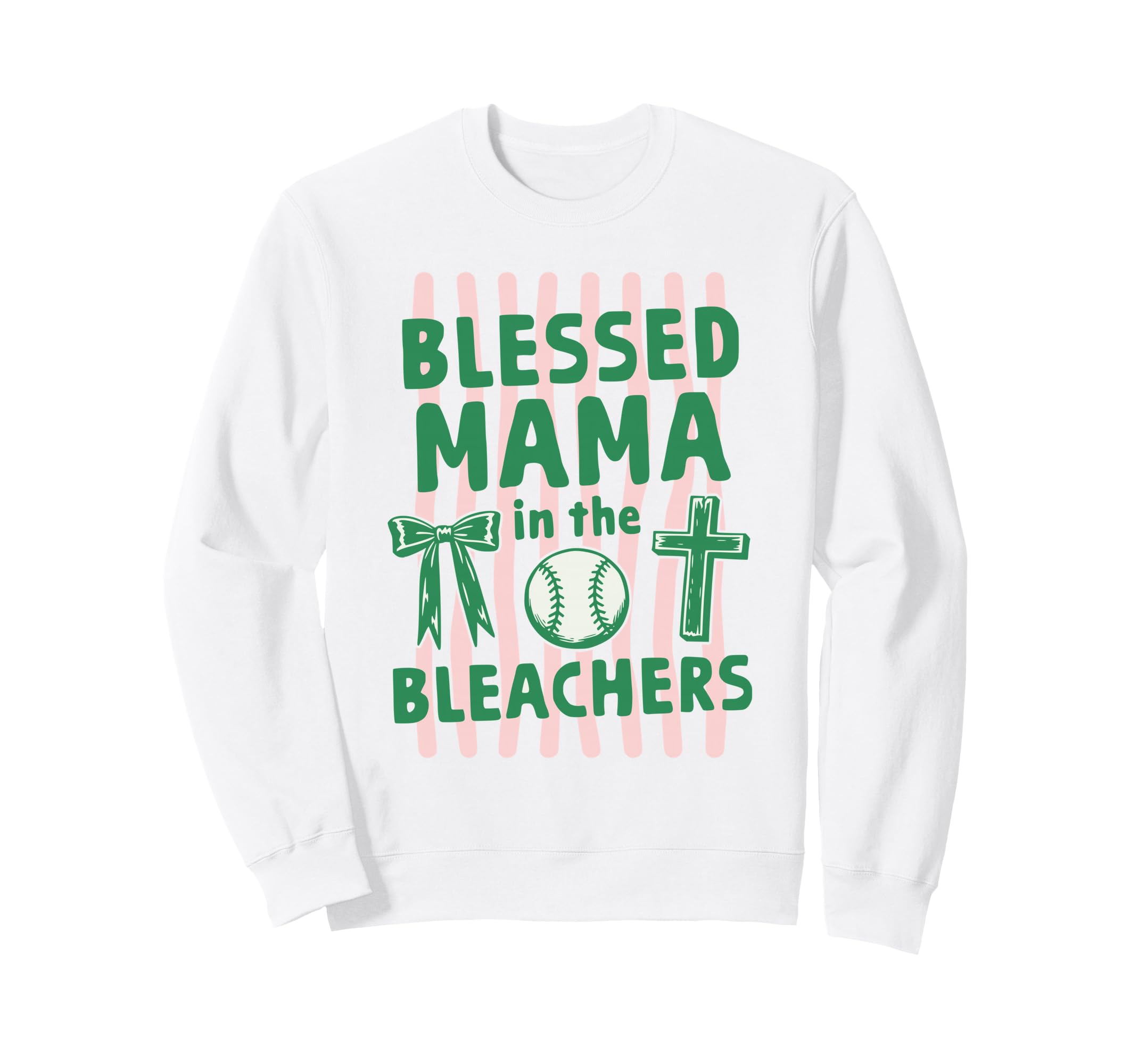 Christian Blessed Mama Bleachers Sweatshirt - Graphic Print Unisex - T-Shirt, Sweatshirt, Hoodie