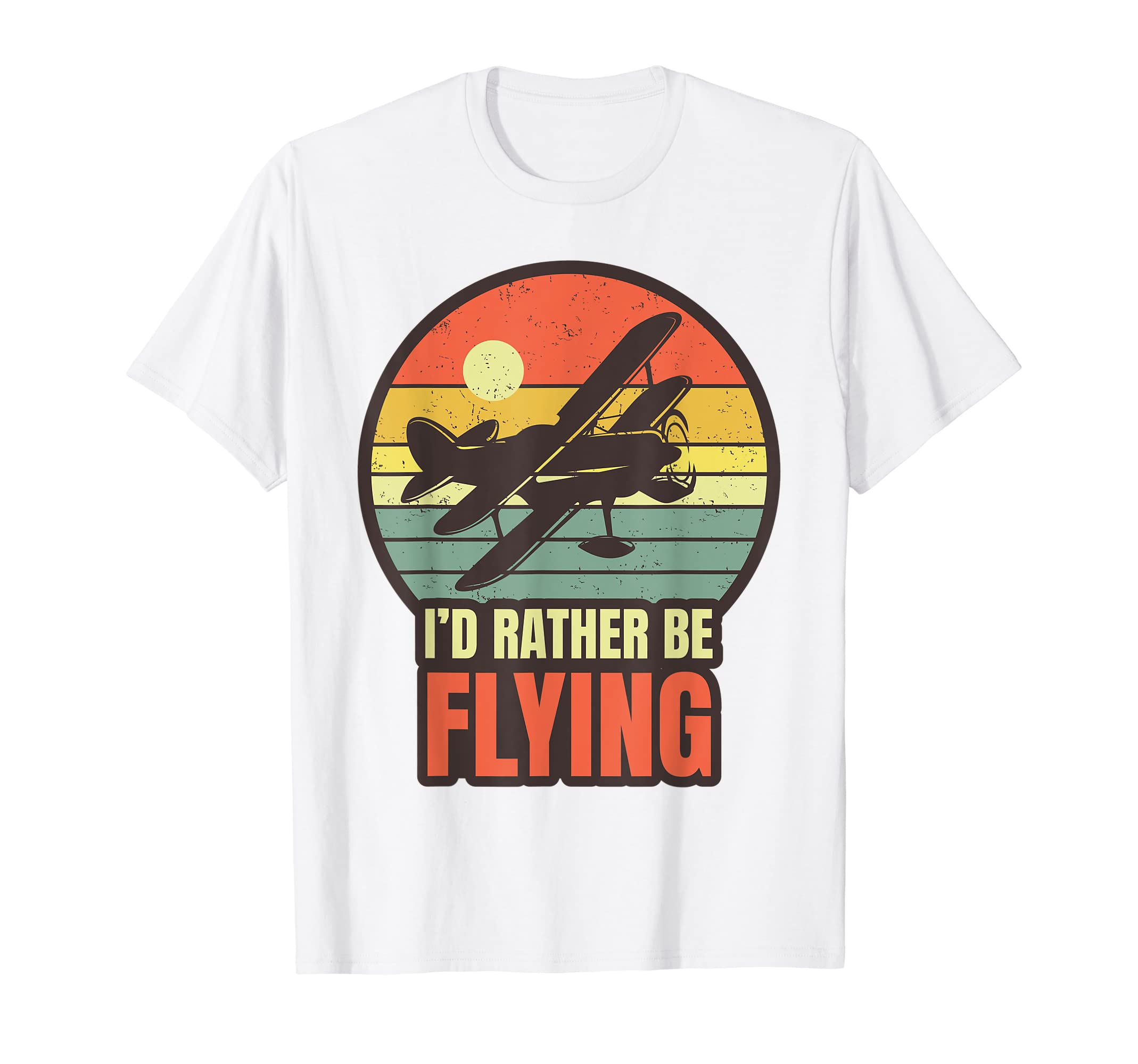 Id Rather Be Flying Aviation Pilot T-Shirt - Fun Novelty Design Men Women - T-Shirt, Sweatshirt, Hoodie