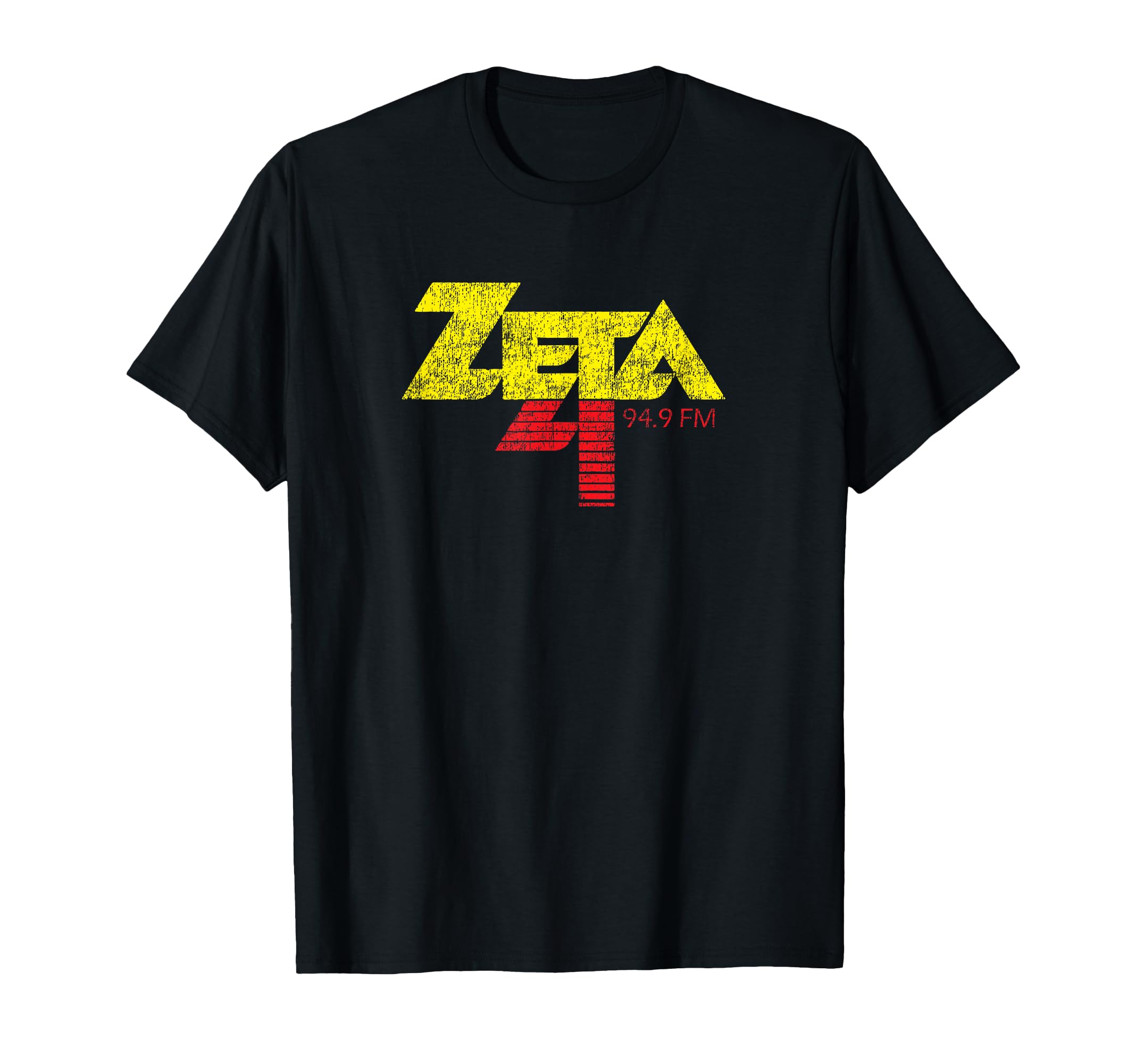 Rock Radio Zeta 94 9 Fans Distressed T-Shirt - Graphic Print Unisex - T-Shirt, Sweatshirt, Hoodie