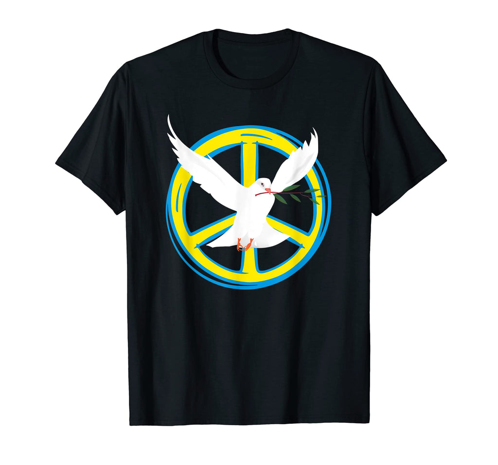 Peace Dove Branch Peace Love Peace T-Shirt - Casual Everyday Wear Unisex - T-Shirt, Sweatshirt, Hoodie