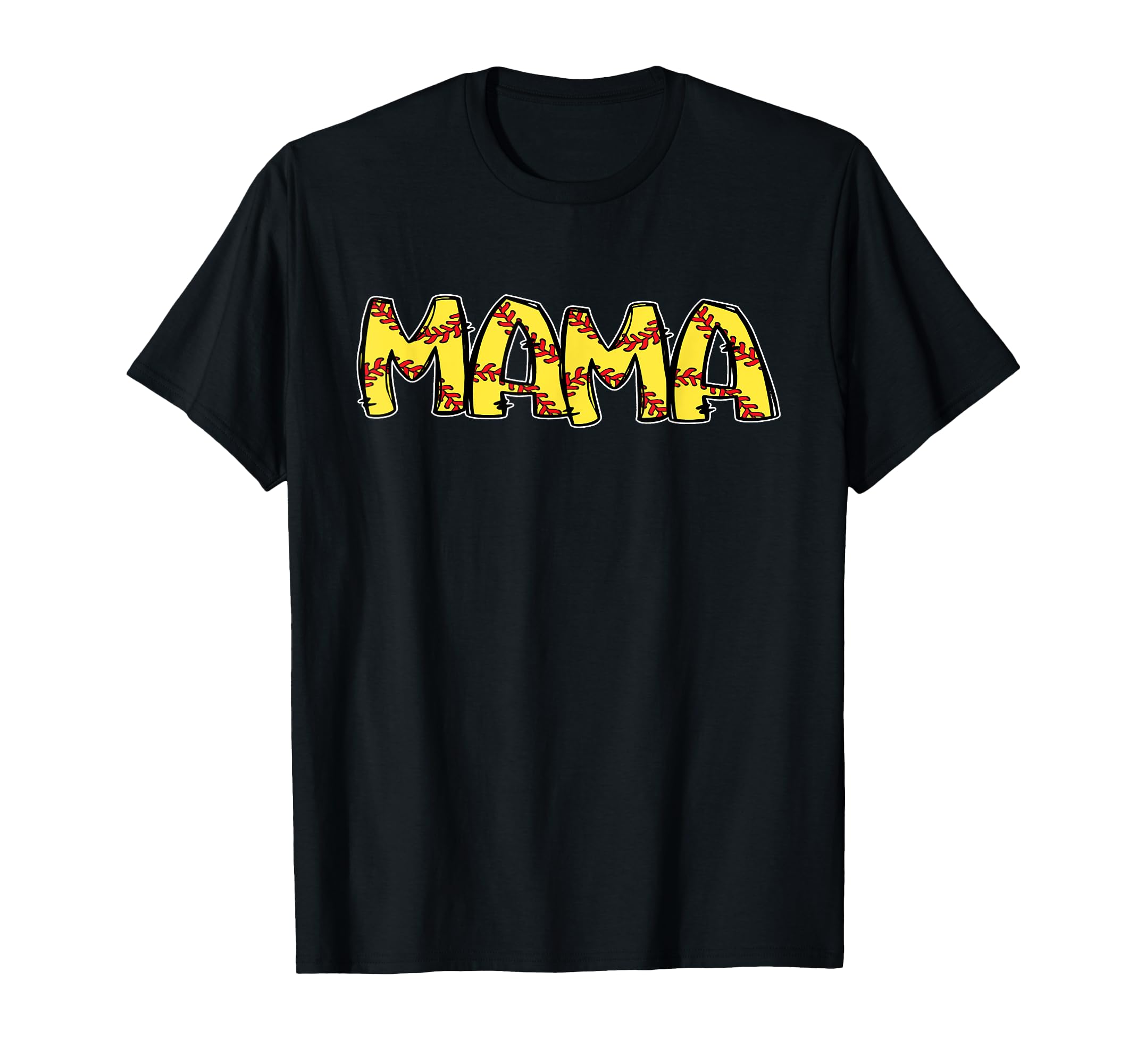 Softball Mom Mama Birthday Party T-Shirt - Custom Art Print Unisex - T-Shirt, Sweatshirt, Hoodie