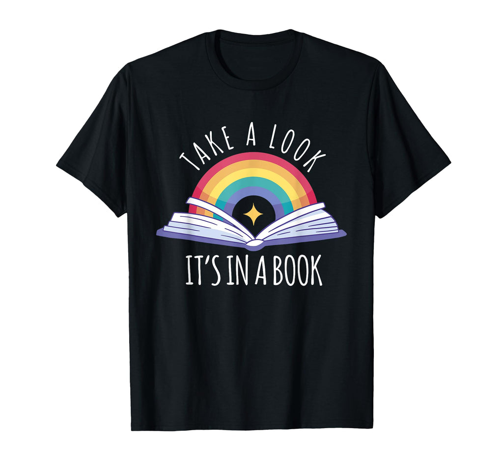 Take Its Book Reading Rainbow T-Shirt - Unique Graphic for Adults - T-Shirt, Sweatshirt, Hoodie