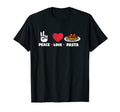 Gifts Pasta Lovers Italian Food Peace Love T-Shirt - Graphic Print Unisex - T-Shirt, Sweatshirt, Hoodie