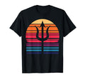 Trident Poseidon Sunset Art T-Shirt - Novelty Apparel for Adults - T-Shirt, Sweatshirt, Hoodie