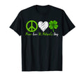 Peace Sign Heart Green Shamrock Peace T-Shirt - Custom Art Print Unisex - T-Shirt, Sweatshirt, Hoodie