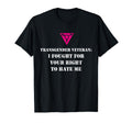 Transgender Veteran Your Right To T-Shirt - Minimalist Print Men Women - T-Shirt, Sweatshirt, Hoodie