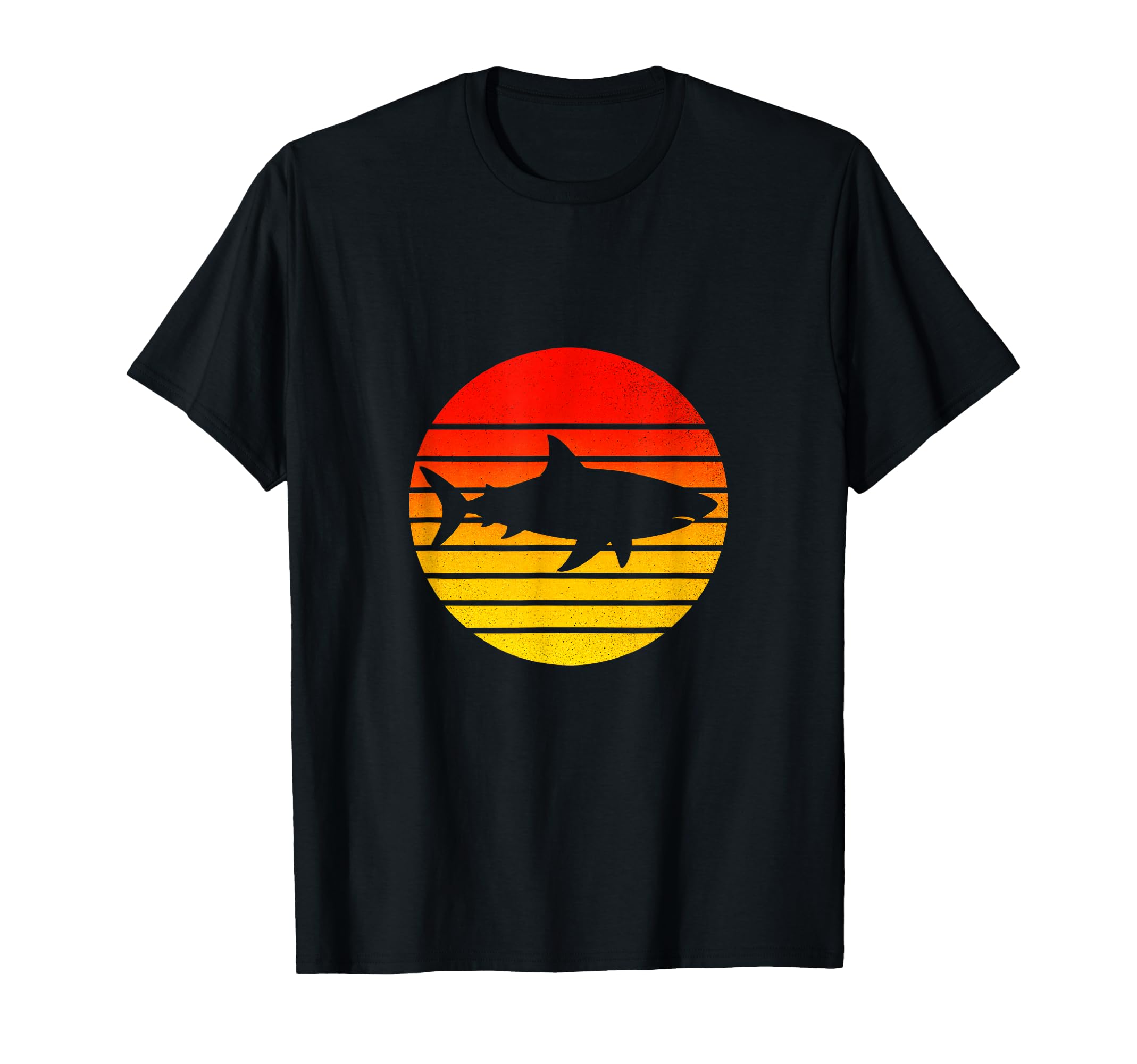 Shark Silhouette S Sunset T-Shirt - Trendy Graphic for Adults - T-Shirt, Sweatshirt, Hoodie