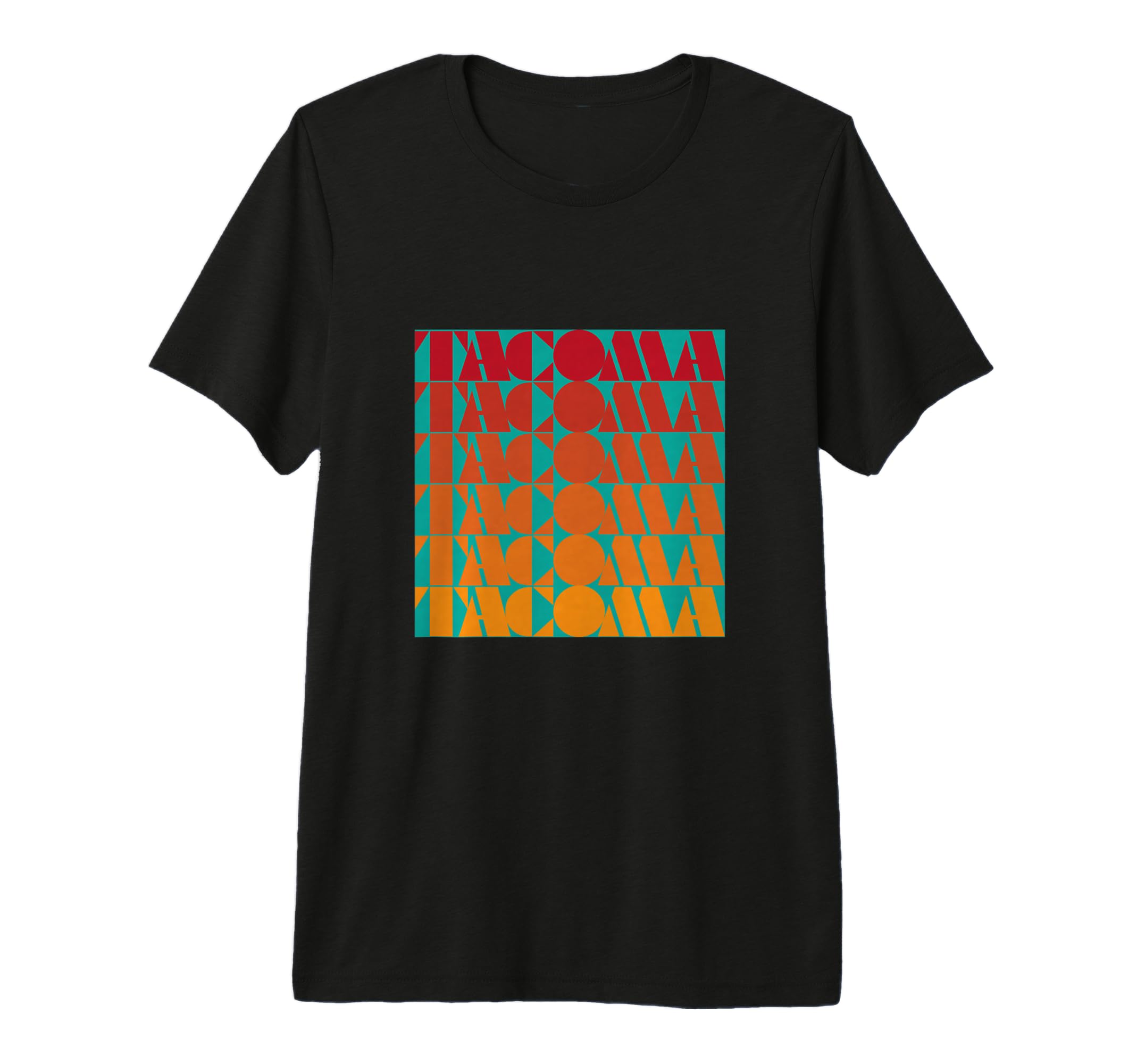 Tacoma Washington Typography 70S 80S T-Shirt - Novelty Apparel for Adults - T-Shirt, Sweatshirt, Hoodie