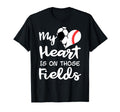 My Heart Is Those Fields Funny Soccer T-Shirt - Unique Graphic Unisex - T-Shirt, Sweatshirt, Hoodie