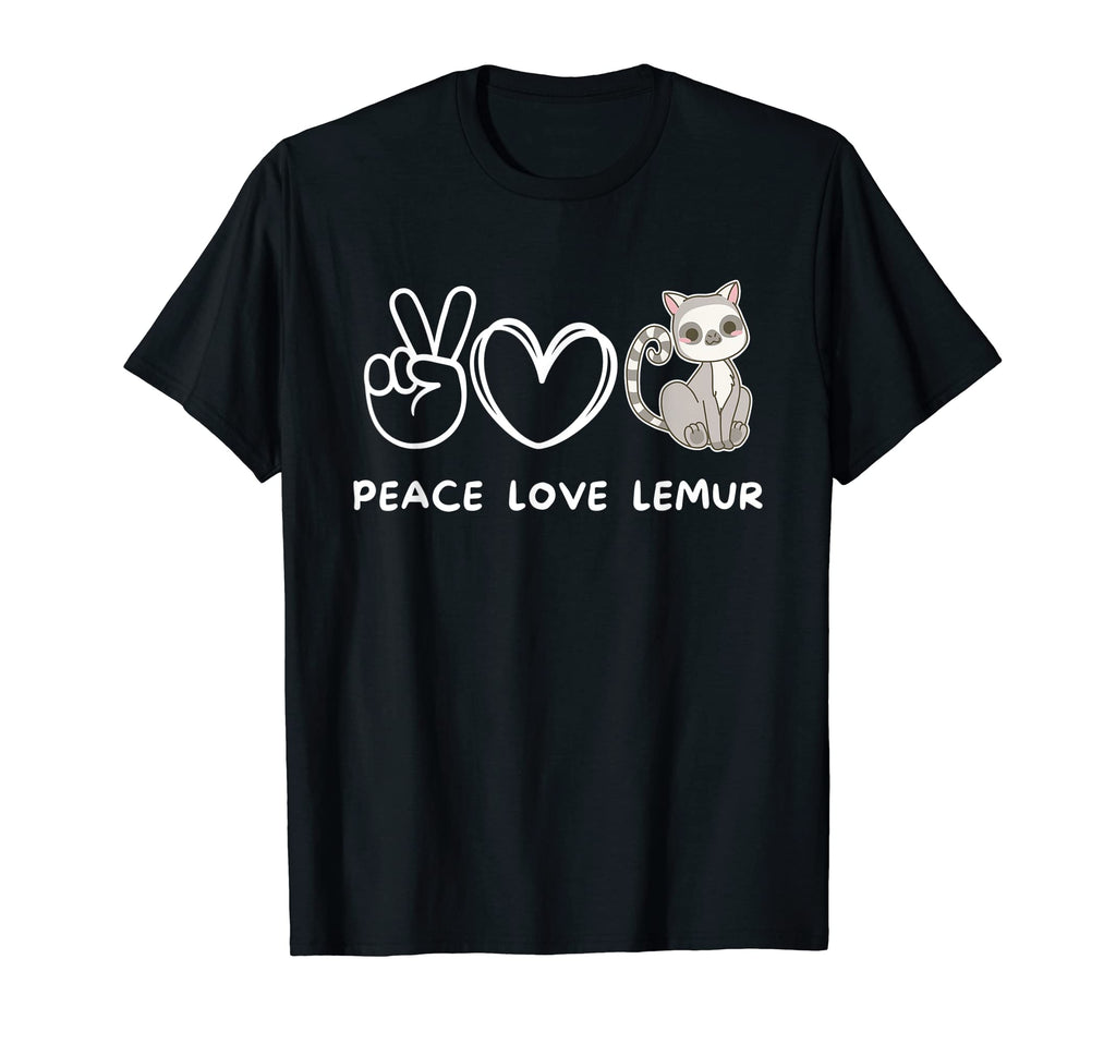 Peace Love Lemur Lemur Lover T-Shirt - Custom Art Print for Adults - T-Shirt, Sweatshirt, Hoodie