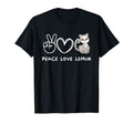 Peace Love Lemur Lemur Lover T-Shirt - Custom Art Print for Adults - T-Shirt, Sweatshirt, Hoodie