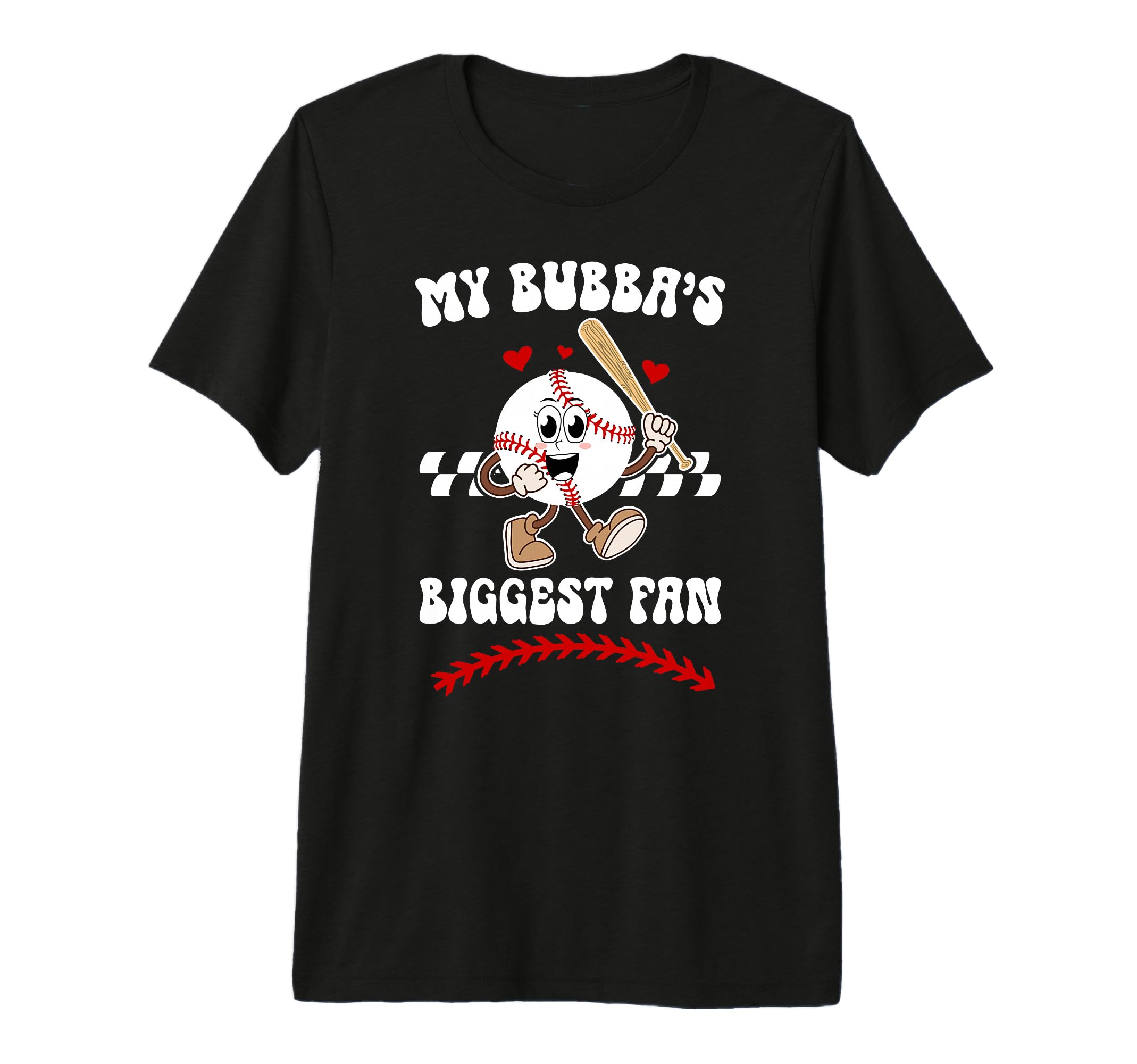 Bubbas Biggest Fan Baseball Sister T-Shirt - Unique Graphic Men Women - T-Shirt, Sweatshirt, Hoodie