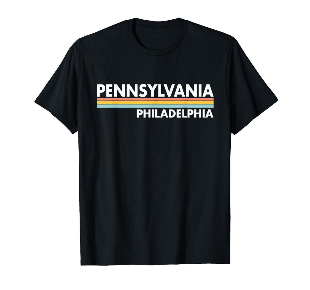 Pennsylvania Philadelphia Stripes T-Shirt - Graphic Print Unisex - T-Shirt, Sweatshirt, Hoodie