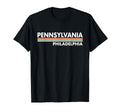 Pennsylvania Philadelphia Stripes T-Shirt - Graphic Print Unisex - T-Shirt, Sweatshirt, Hoodie