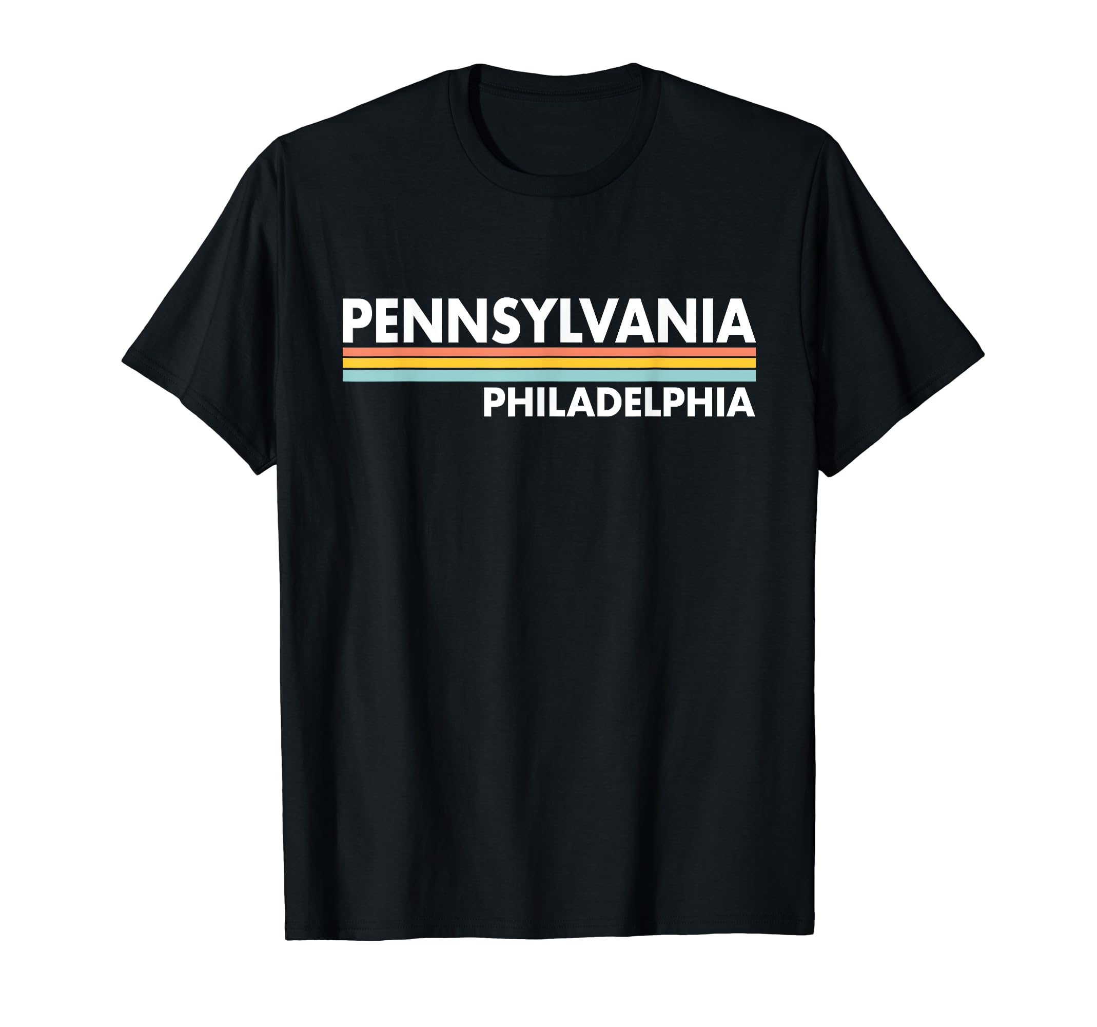 Pennsylvania Philadelphia Stripes T-Shirt - Graphic Print Unisex - T-Shirt, Sweatshirt, Hoodie