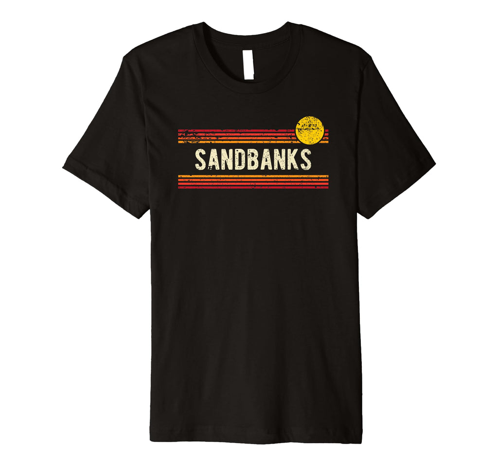 Sandbanks Distressed Sunset T-Shirt - Novelty Apparel for Adults - T-Shirt, Sweatshirt, Hoodie
