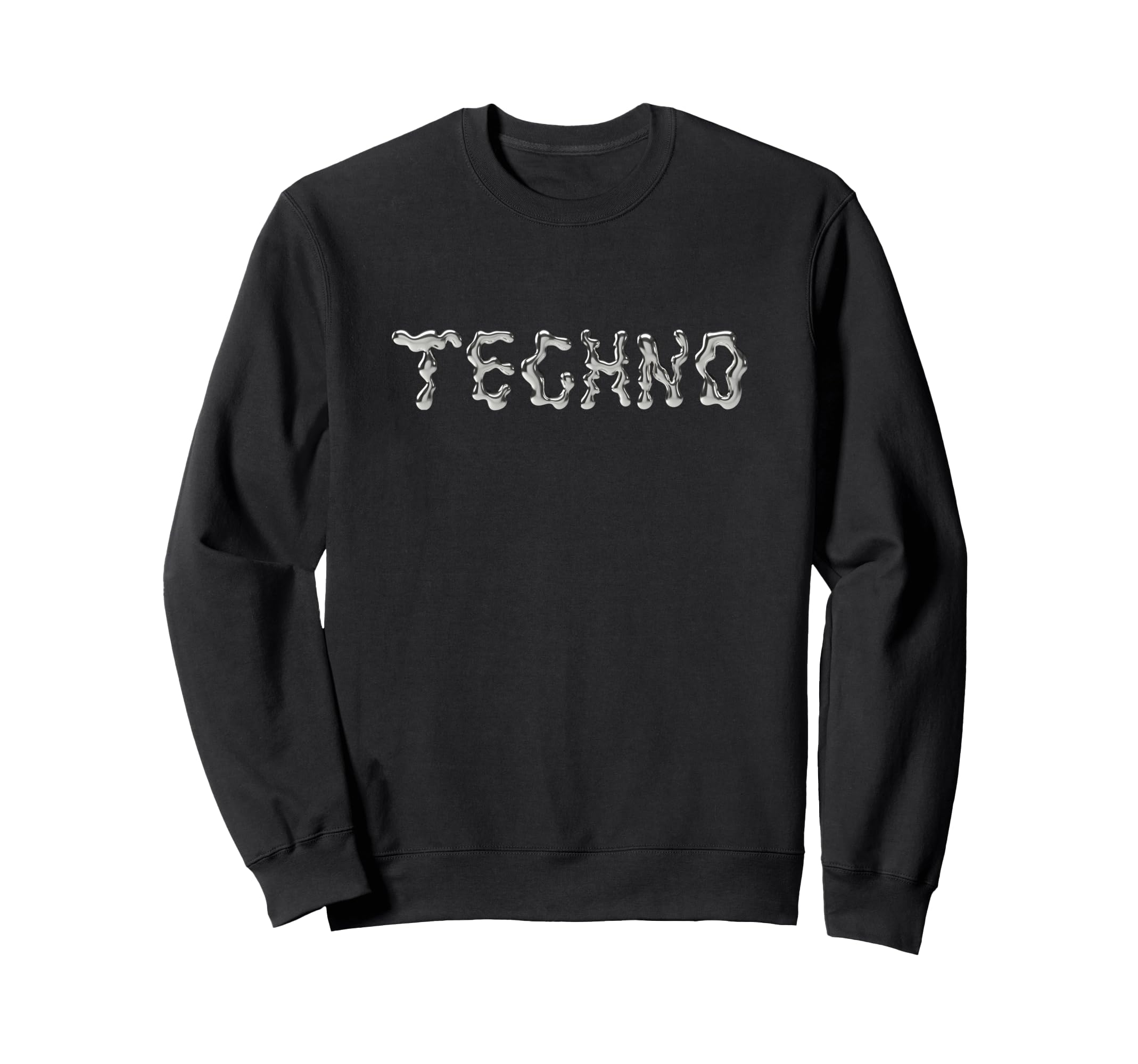 Techno Liquid Abstract Fluid Sweatshirt - Custom Art Print Men Women - T-Shirt, Sweatshirt, Hoodie