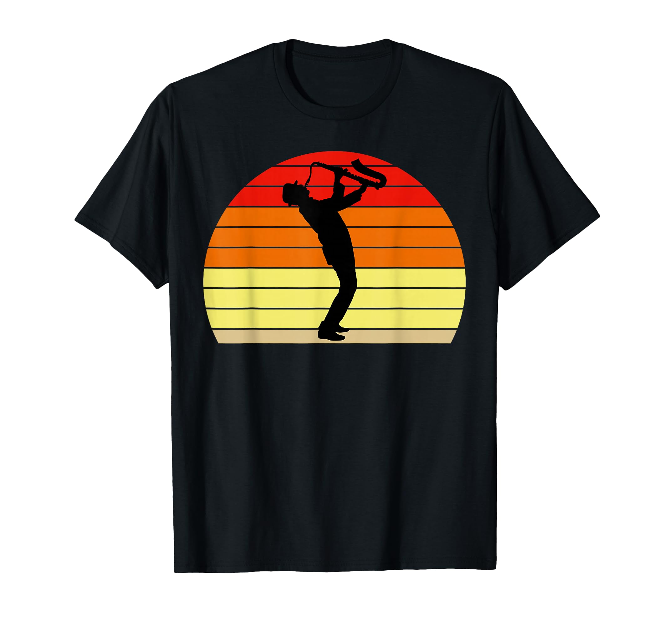 Sunset Saxophone Gift Saxophone Player T-Shirt - Novelty Apparel for Adults - T-Shirt, Sweatshirt, Hoodie
