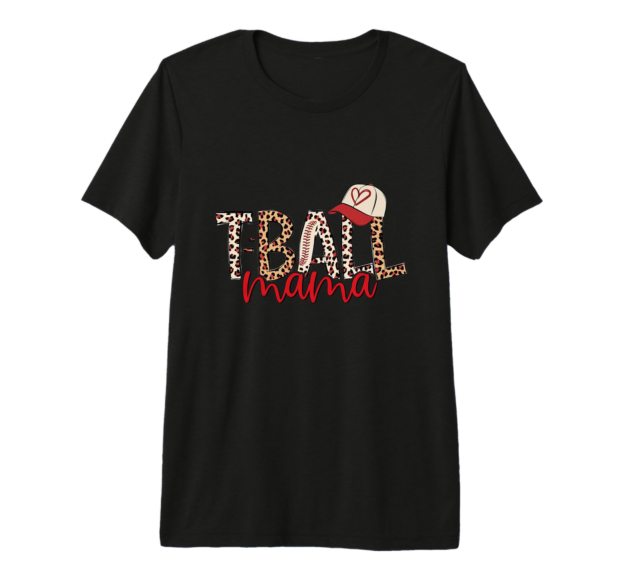Leopard American Baseball Mom Mama T-Shirt - Minimalist Print Men Women - T-Shirt, Sweatshirt, Hoodie