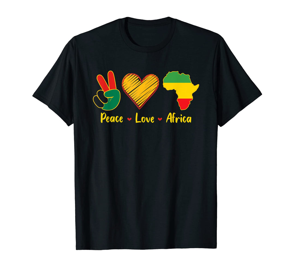 Peace Love Africa T-Shirt - Minimalist Print for Adults - T-Shirt, Sweatshirt, Hoodie