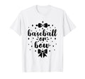 Baseball Or Bow Gender Reveal T-Shirt - Aesthetic Graphic for Adults - T-Shirt, Sweatshirt, Hoodie