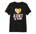 Aunt Both Heart Softball Baseball Aunt T-Shirt - Fun Novelty Design Unisex - T-Shirt, Sweatshirt, Hoodie