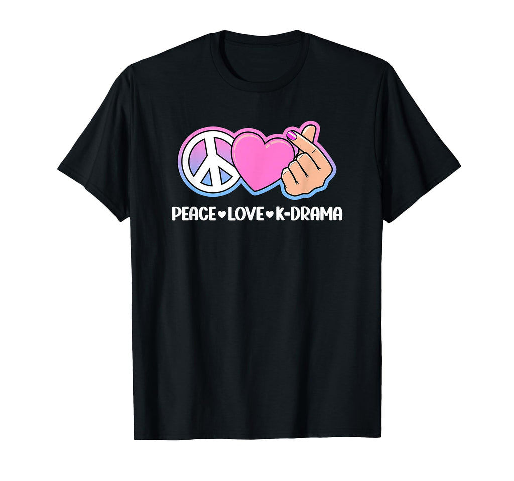 Peace Love K Drama Korean Drama T-Shirt - Custom Art Print for Adults - T-Shirt, Sweatshirt, Hoodie