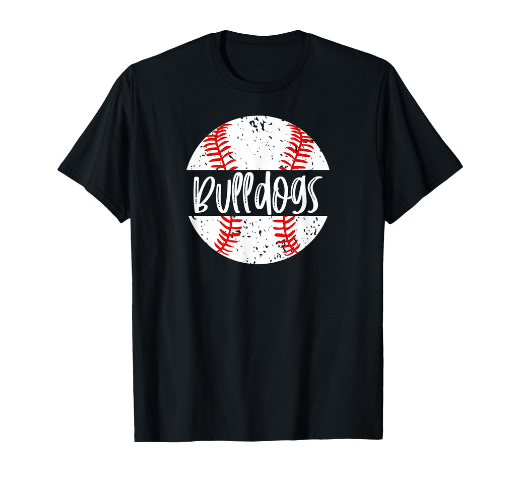 Bulldogs Baseball Team Mascot School T-Shirt - Trendy Graphic Unisex - T-Shirt, Sweatshirt, Hoodie
