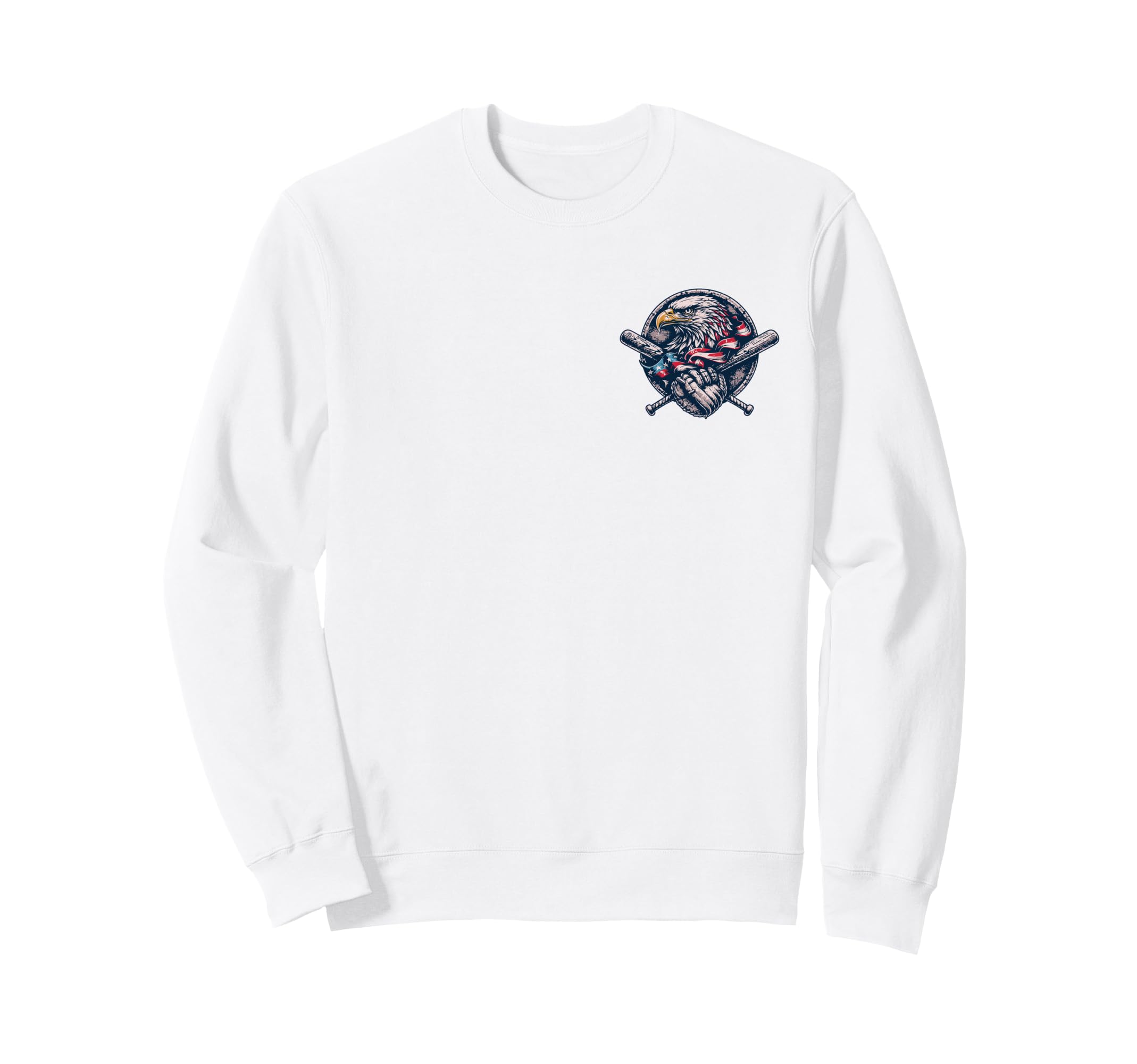 Patriotic Baseball Father Baseball Sweatshirt - Novelty Apparel for Adults - T-Shirt, Sweatshirt, Hoodie