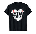Sister Baseball Shirts Baller Sister T-Shirt - Streetwear Style for Adults - T-Shirt, Sweatshirt, Hoodie