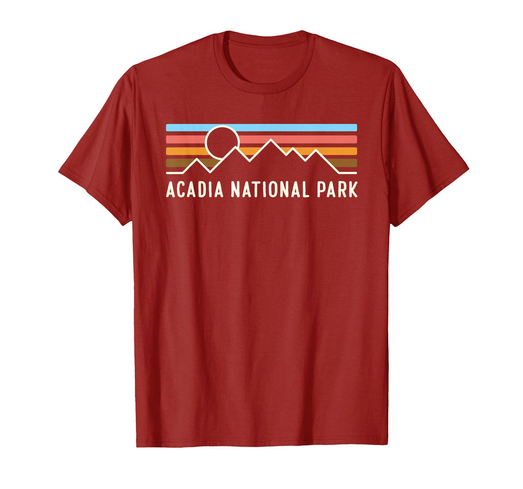 Acadia National Park Mountain Lines T-Shirt - Minimalist Print for Adults - T-Shirt, Sweatshirt, Hoodie