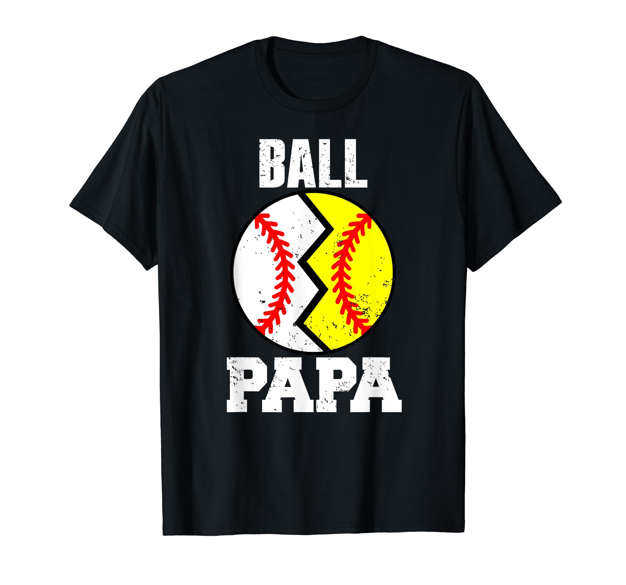 Ball Papa Funny Baseball Softball T-Shirt - Aesthetic Graphic for Adults - T-Shirt, Sweatshirt, Hoodie