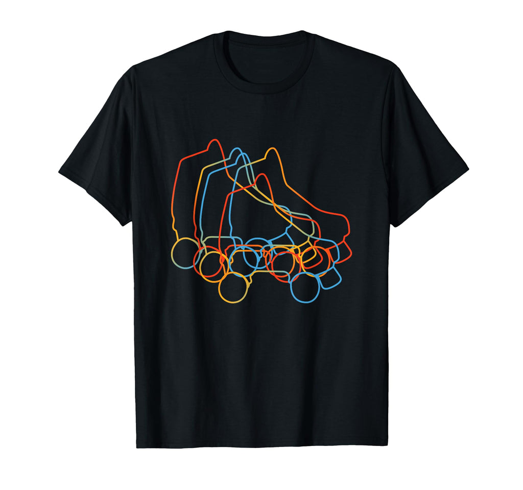 Roller Skating Gifts Roller Skates Hoodie - Minimalist Print Men Women - T-Shirt, Sweatshirt, Hoodie