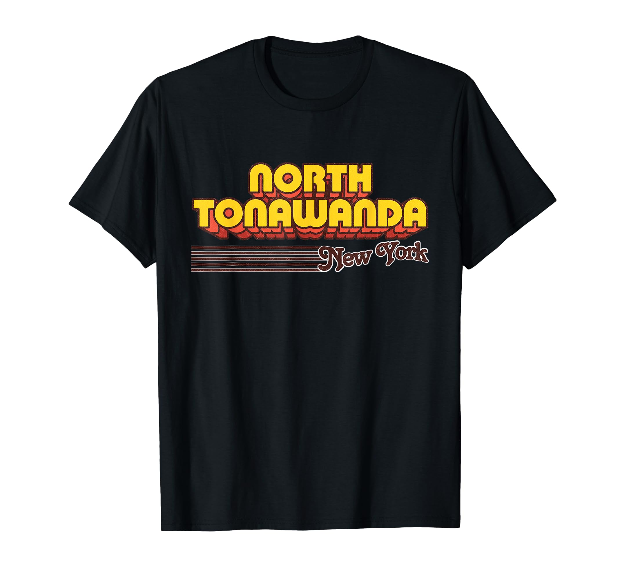 North Tonawanda New York Stripes T-Shirt - Aesthetic Graphic Unisex - T-Shirt, Sweatshirt, Hoodie