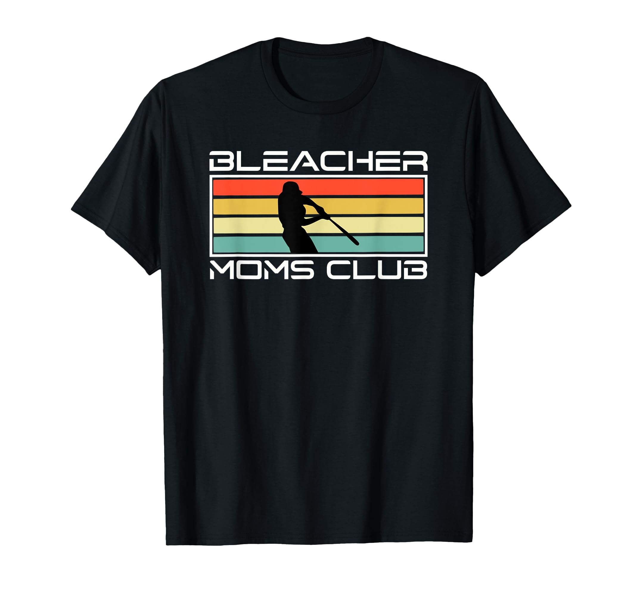 Baseball Moms Bleacher Club Sunset T-Shirt - Novelty Apparel Men Women - T-Shirt, Sweatshirt, Hoodie